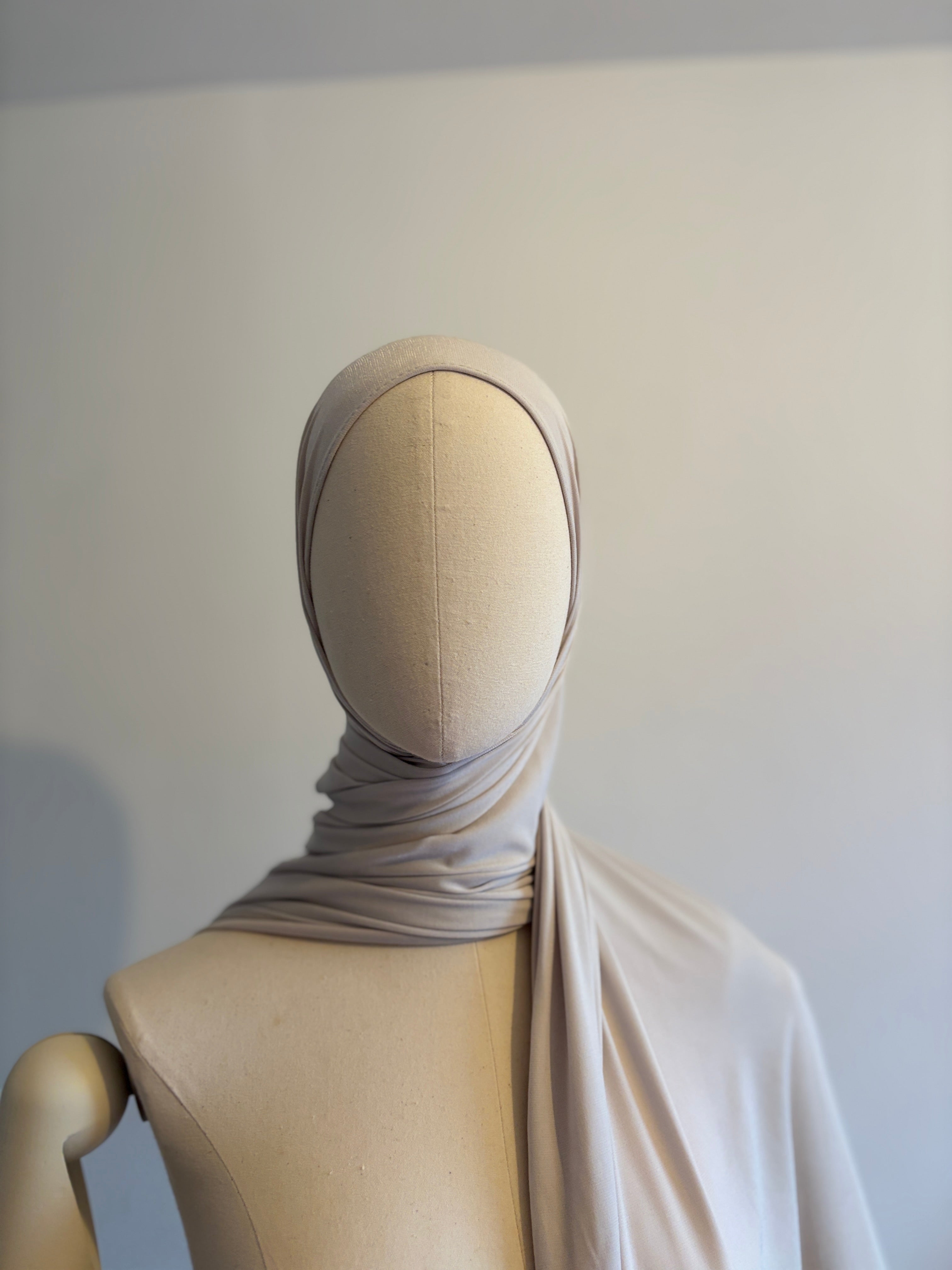 Foulard Jersey Premium - Grège