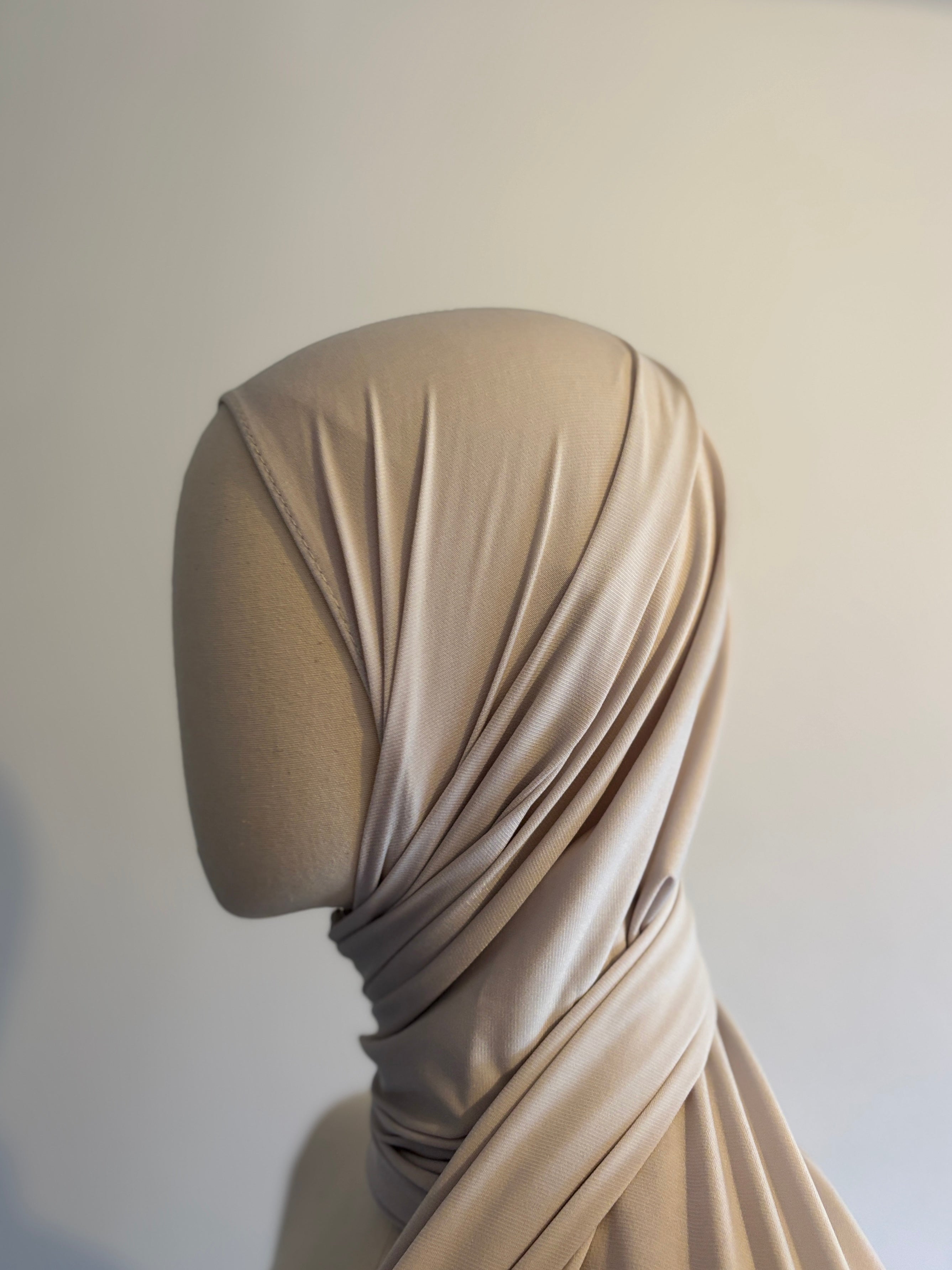 Foulard Jersey Premium - Grège