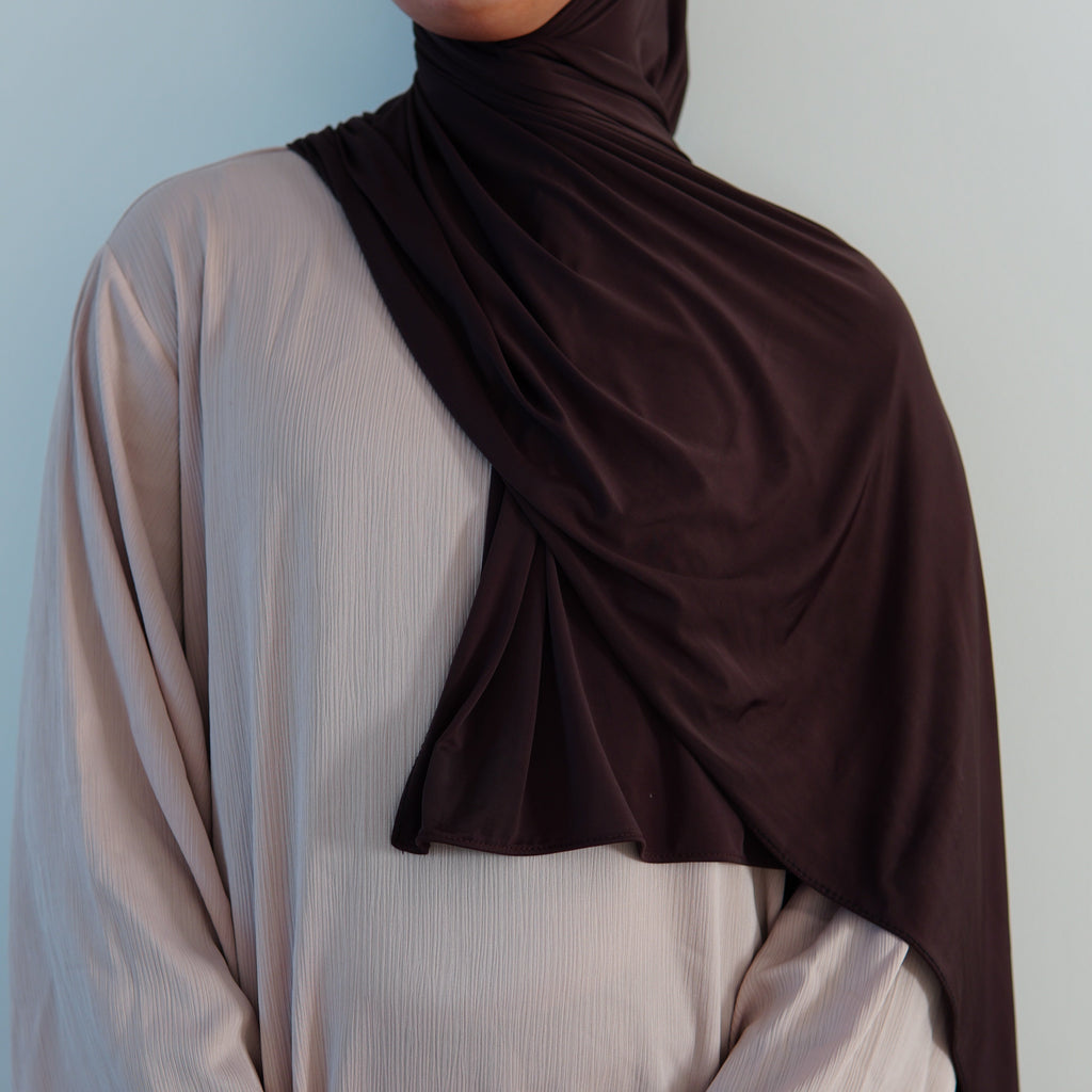 Foulard Liquid Jersey - Chocolat