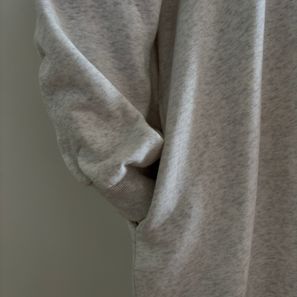 Robe à Capuche Zippée - Grise