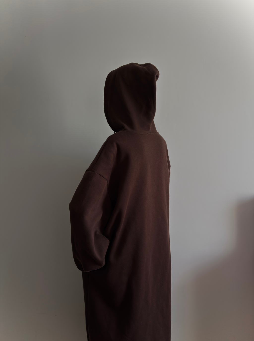 Robe à Capuche Zippée - Marron