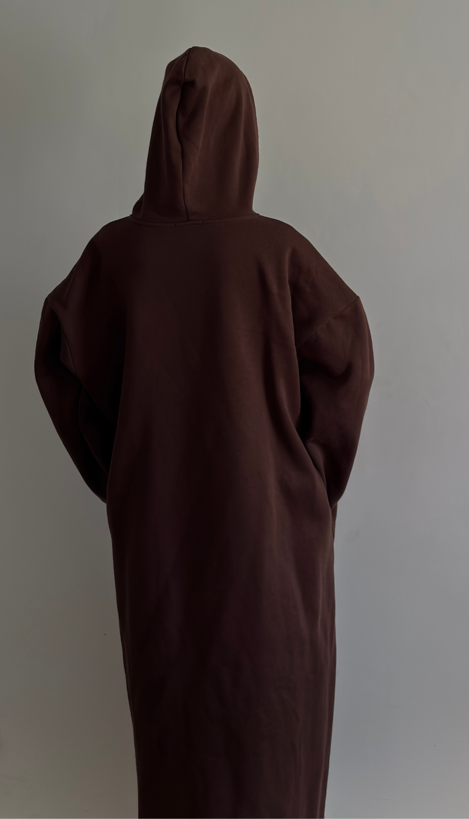 Robe à Capuche Zippée - Marron