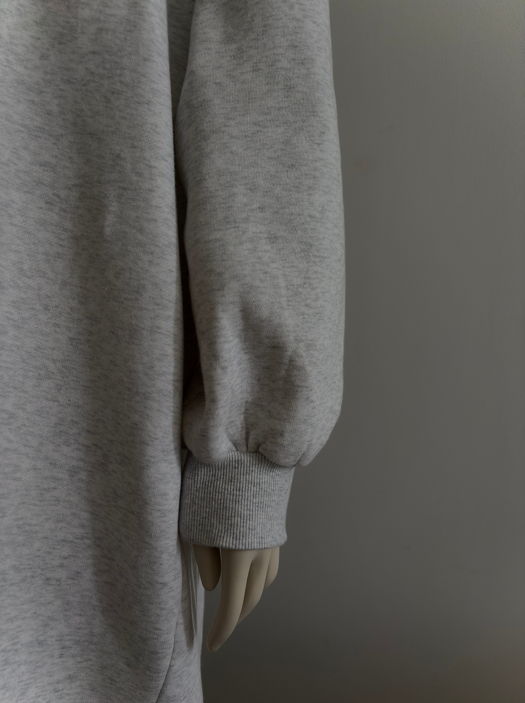 Robe à Capuche Zippée - Grise