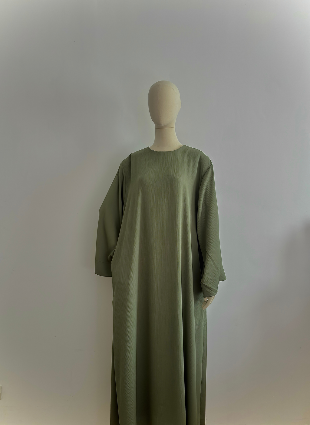 Robe à col rond Milia - Kaki