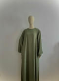Robe à col rond Milia - Kaki