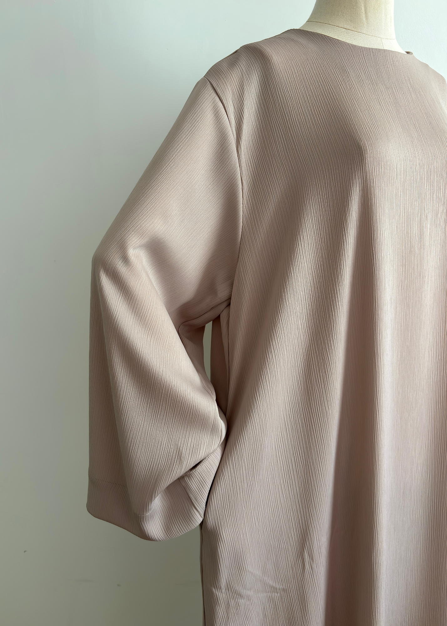 Robe à col rond Milia - Sable