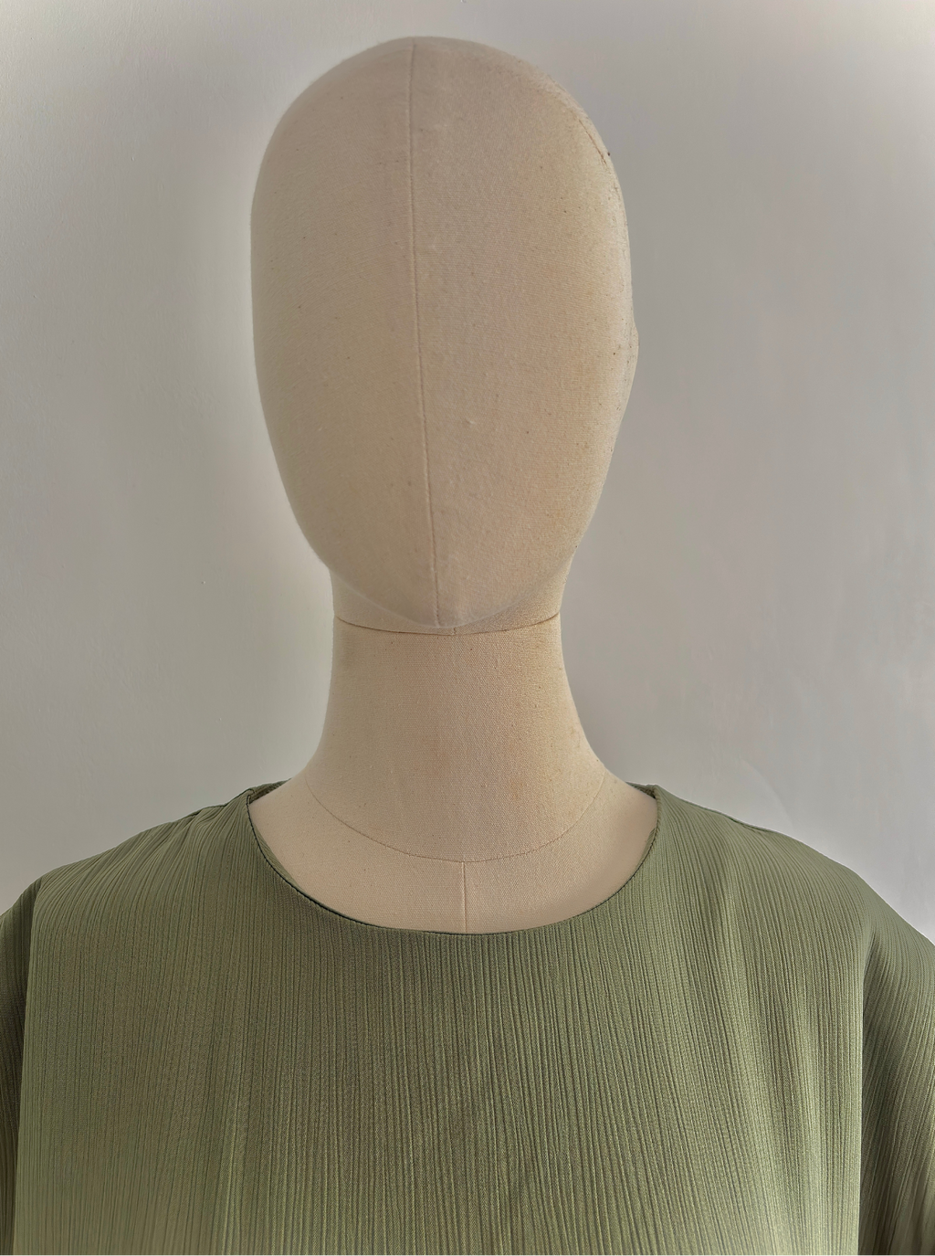 Robe à col rond Milia - Kaki