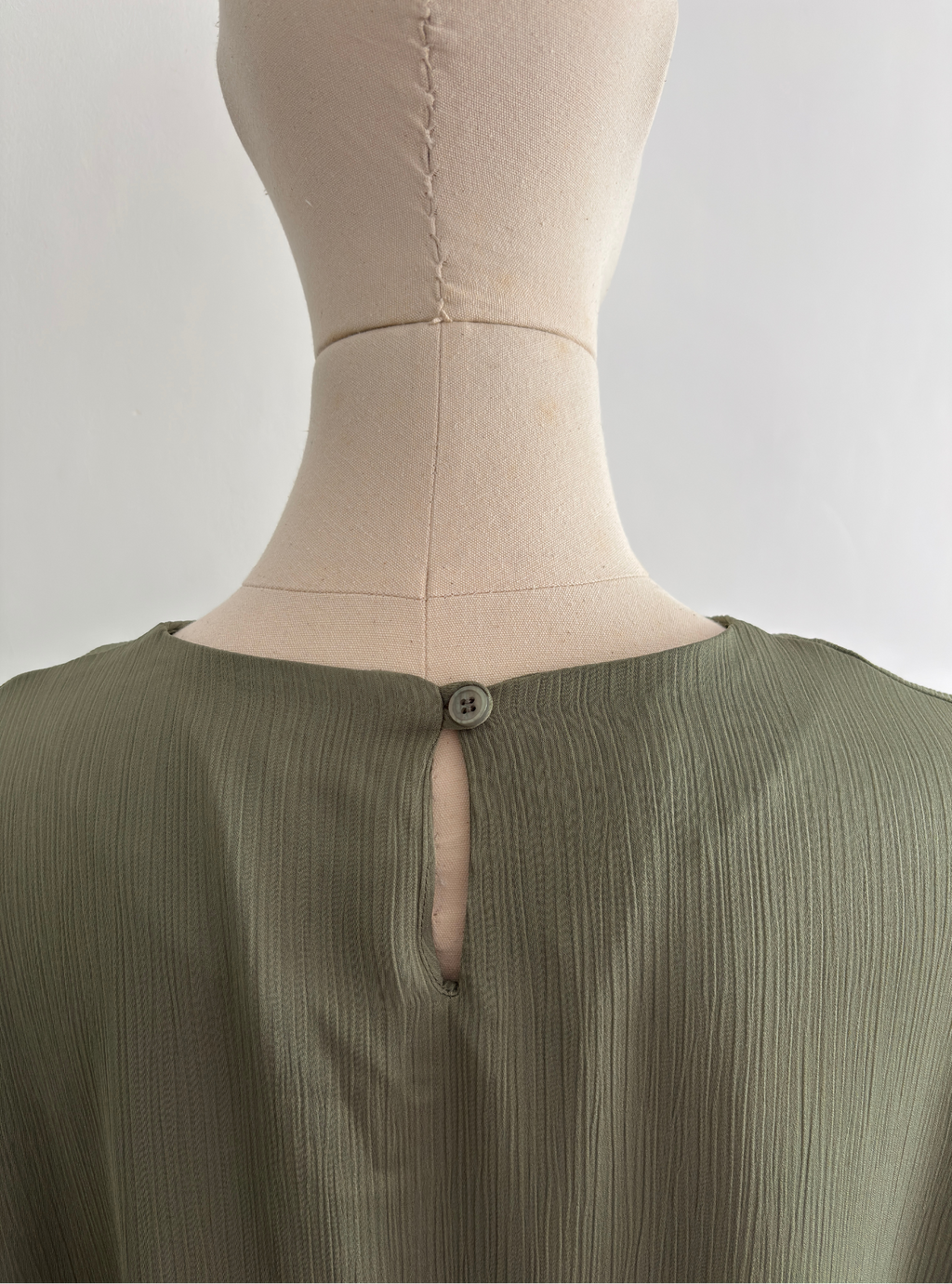 Robe à col rond Milia - Kaki