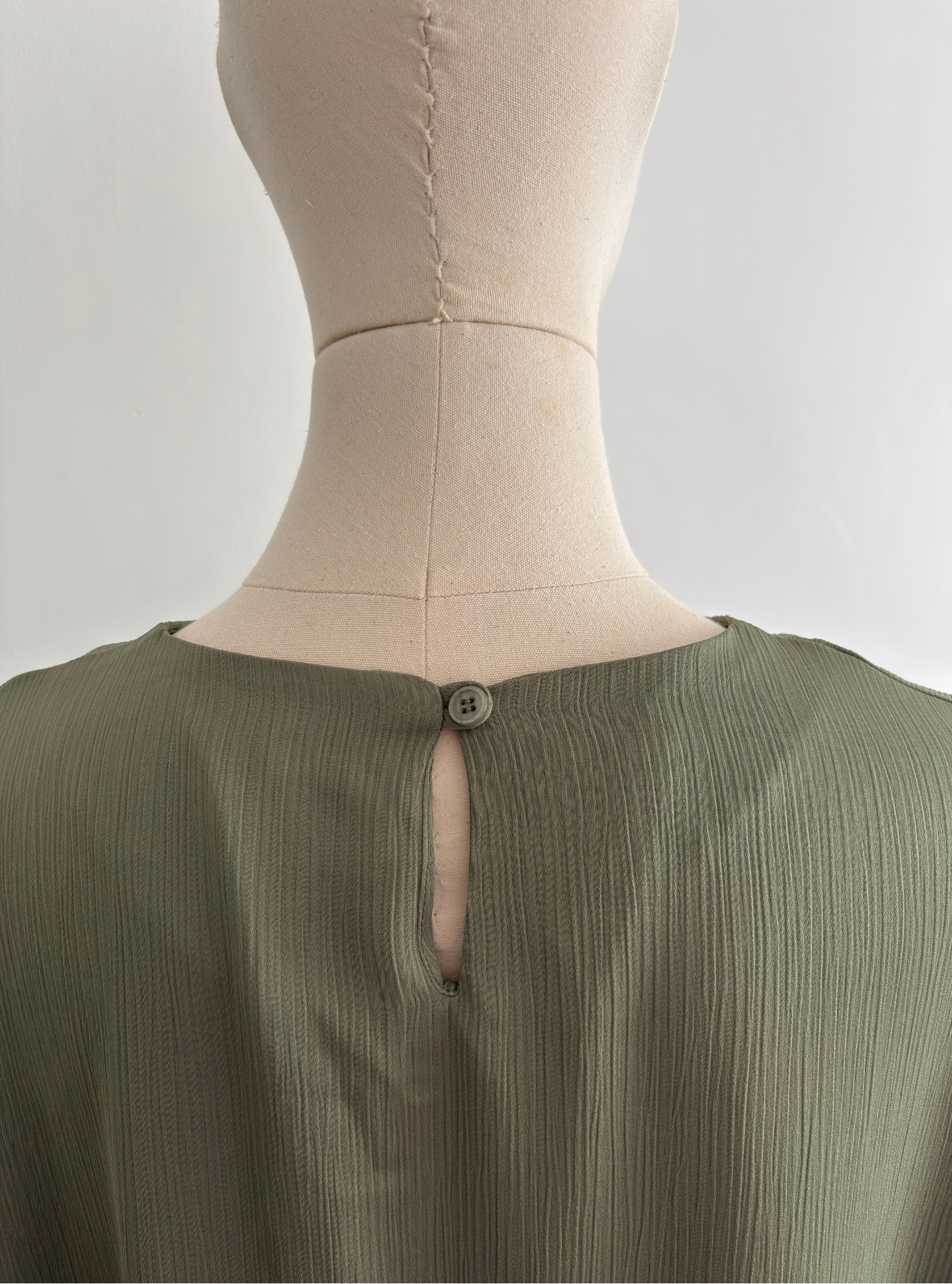 Robe à col rond Milia - Kaki