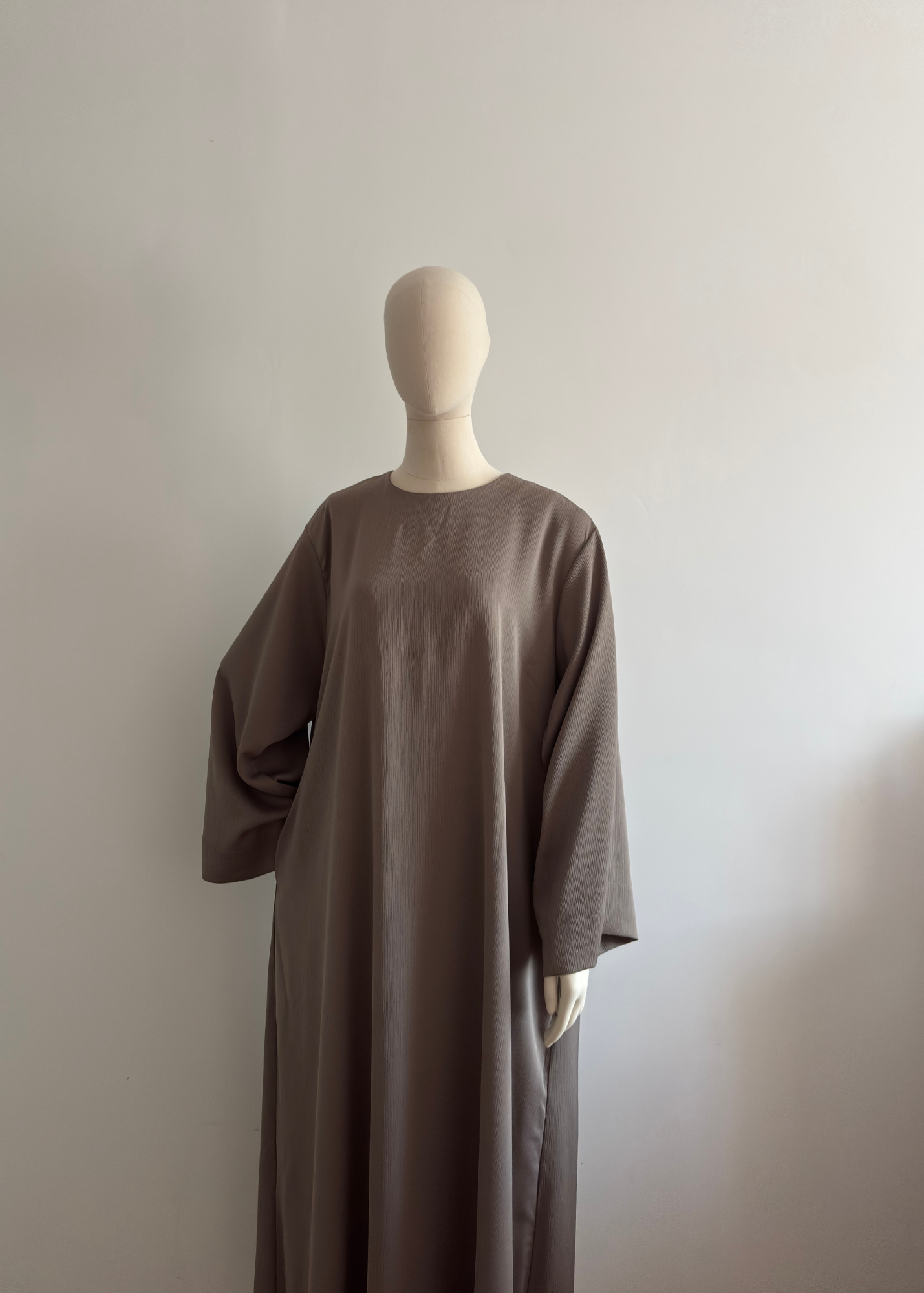 Robe à col rond Milia - Taupe