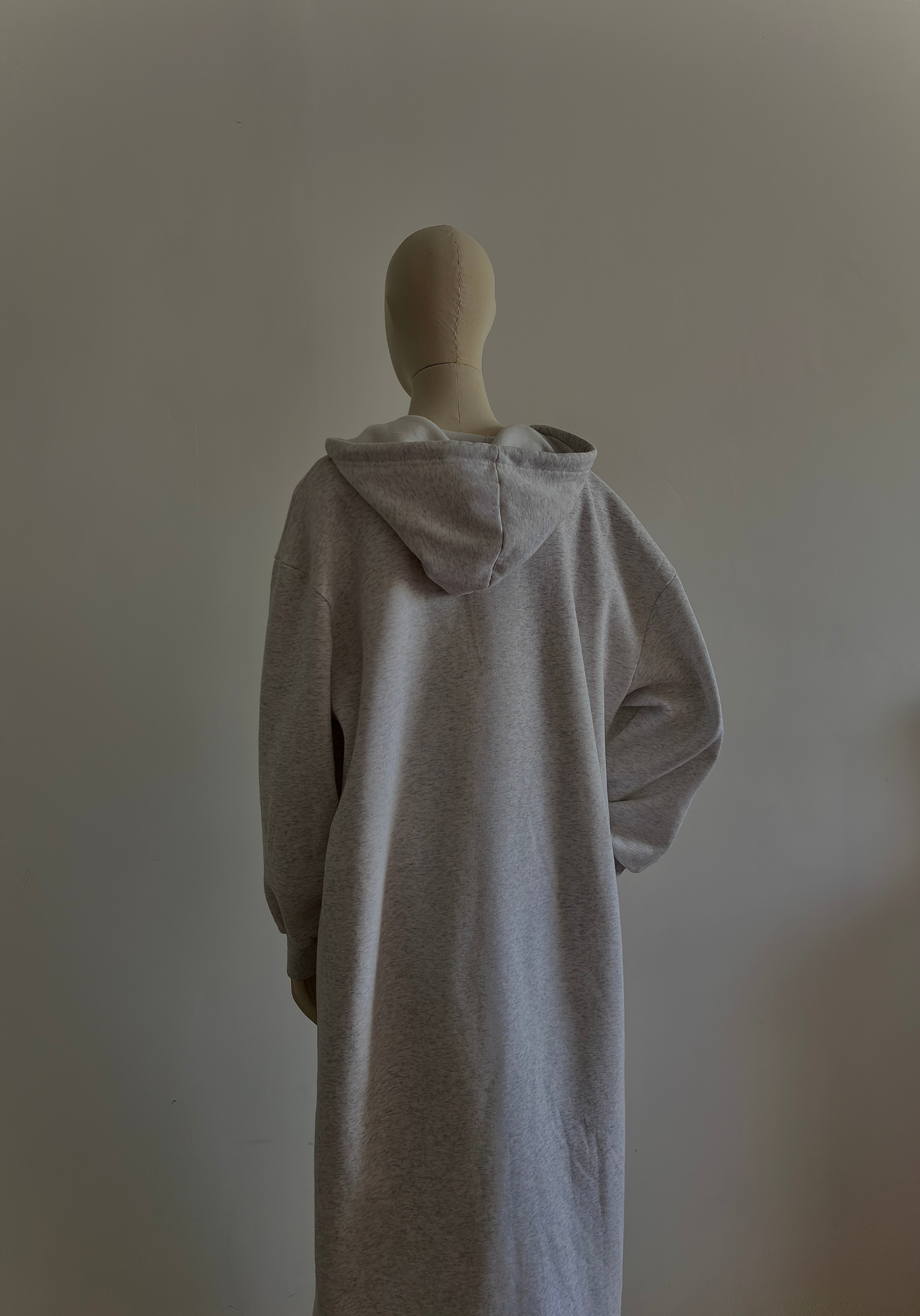 Robe à Capuche Zippée - Grise