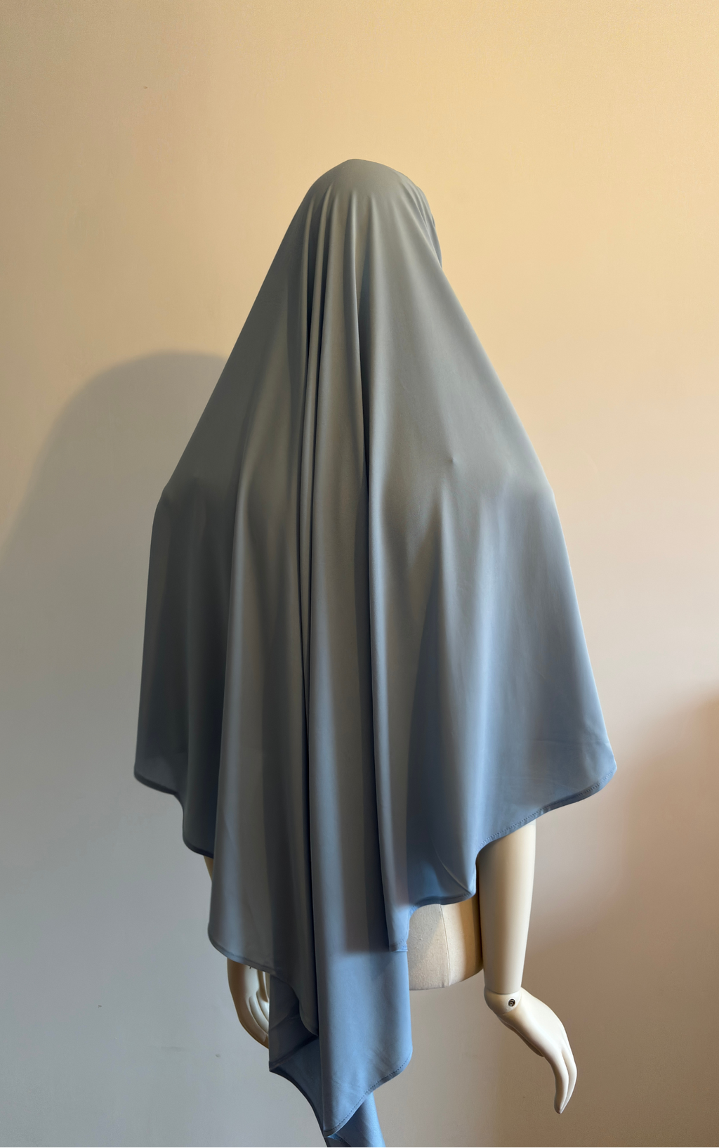 Khimar Mi-Long Jersey Premium - Ciel