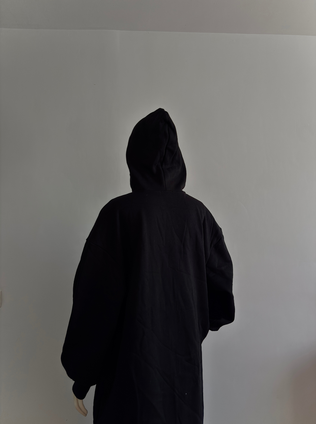 Robe à Capuche Zippée - Noire