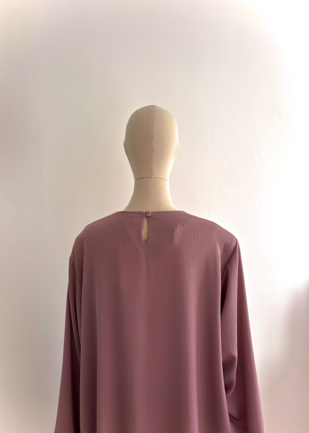 Robe à col rond Milia - Poudré
