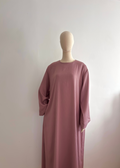 Robe à col rond Milia - Poudré