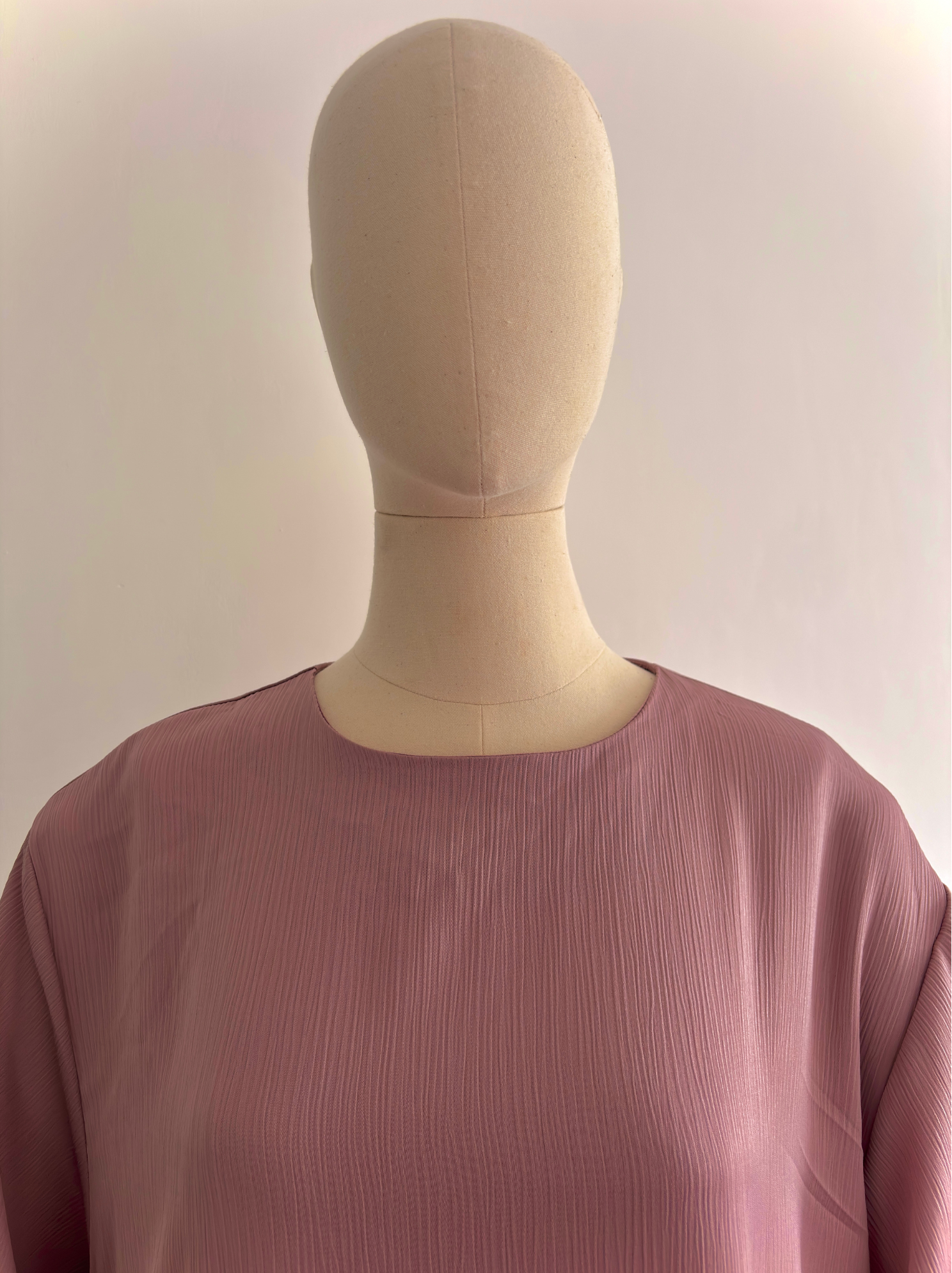 Robe à col rond Milia - Poudré