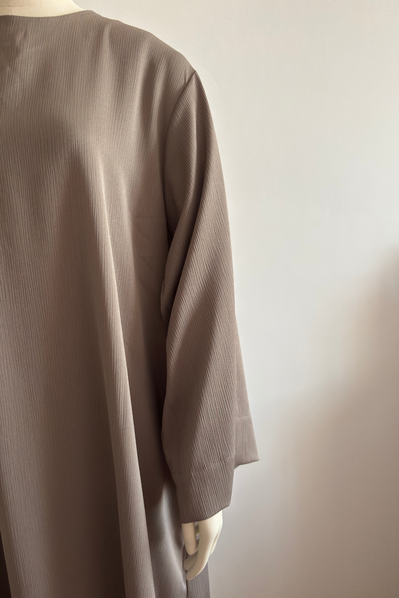 Robe à col rond Milia - Taupe