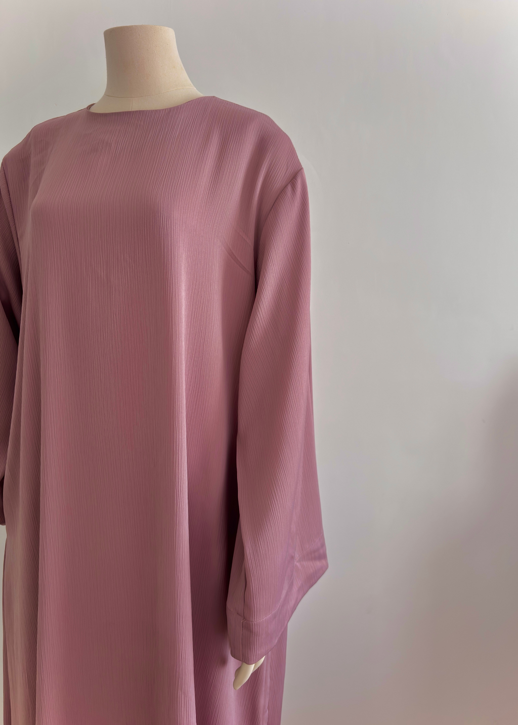 Robe à col rond Milia - Poudré