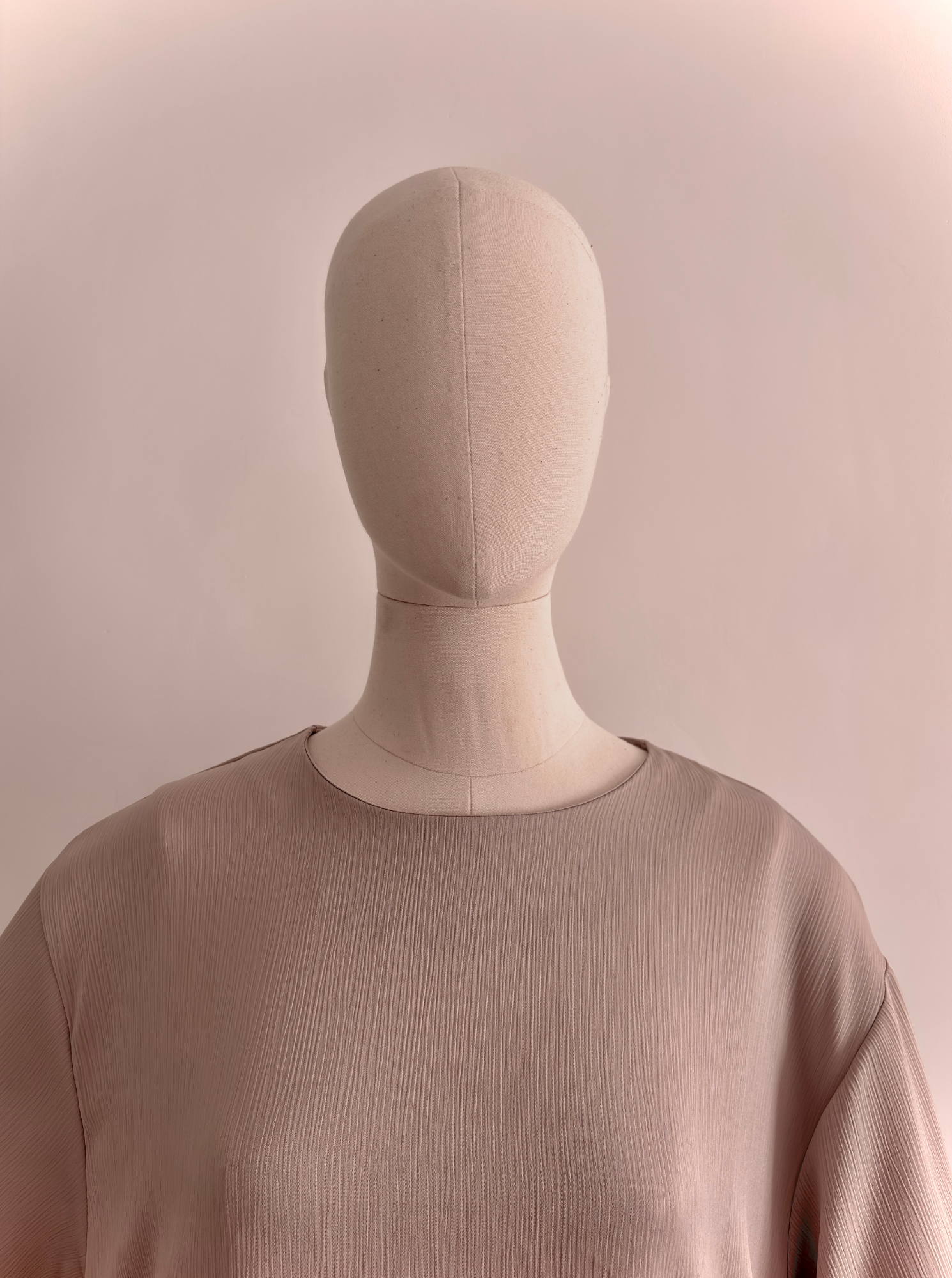 Robe à col rond Milia - Sable